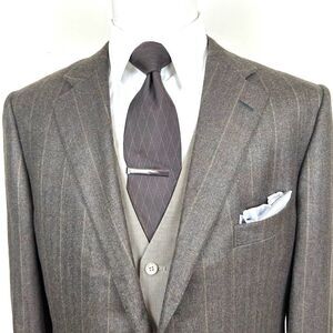 The Tie Bar Brown Cotton Silk Diamond Stitch Tie NWOT 3.5 x 62